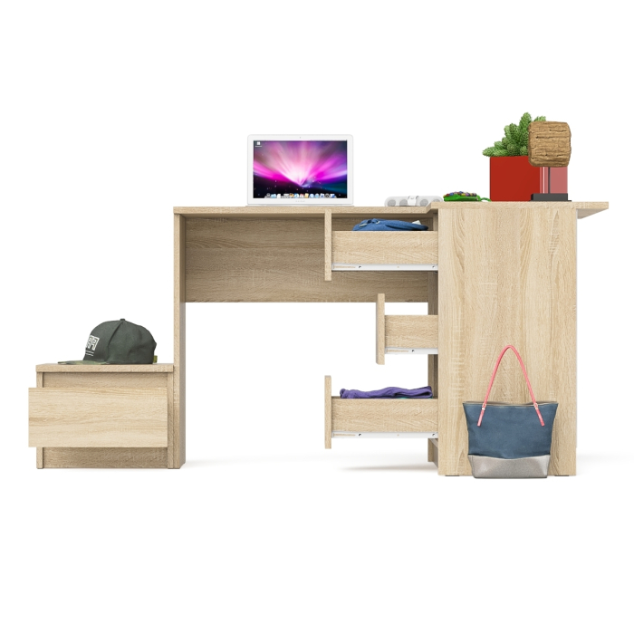 Угловые, Угловой компьютерный стол Мори МС-16 правый с тумбой ТМП400