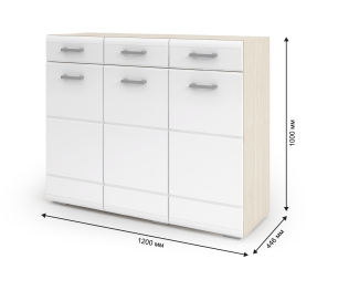 СИМБА комод 3 ящика