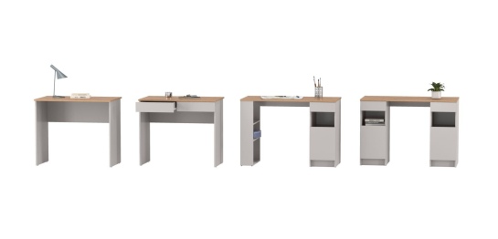 Стол письменный Прайм 89.10 (с тумбой и полками)