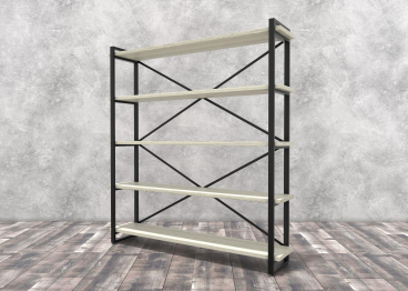 Стеллаж Айсберг Лофт 160х182-2 черный