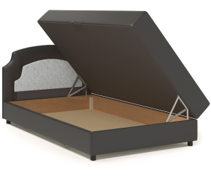 Кровать тахта Шарм 90 с подъемным механизмом, шенилл / экокожа