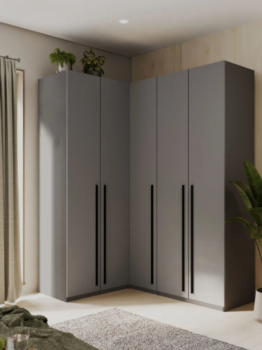 Угловые шкафы, Угловой шкаф для одежды распашной с ящиками София 2200х1700х1300мм