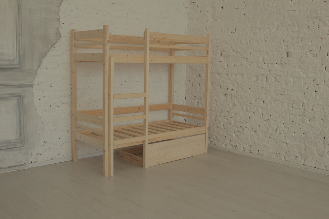 Кровати двухъярусные, Детская двухъярусная кровать Дональд 80х190