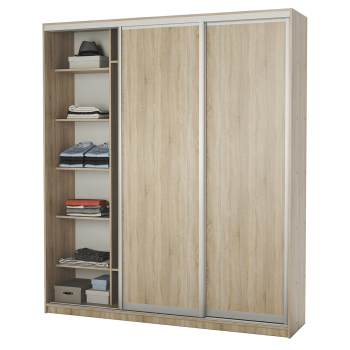 Шкафы-купе, Шкаф-купе 3-х дв. Премиум комбинированный 200х45х220