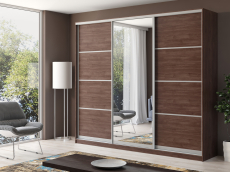 Шкафы-купе, Шкаф купе 3-х дверный Айсберг 250 +зеркало