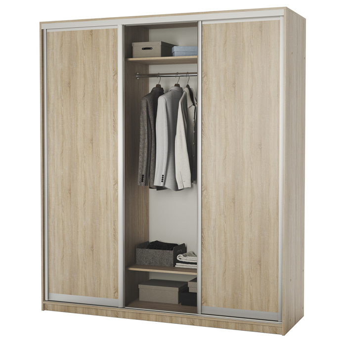 Шкафы-купе, Шкаф-купе 3-х дв. Премиум со штангой 190х60х220