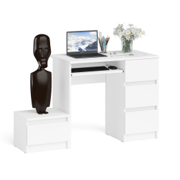 Стол компьютерный Мори МС-6 правое исполнение с тумбочкой 400-1