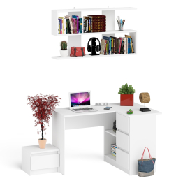 Стол угловой компьютерный МС-16 Мори правый с полкой верхней на 1200 и тумбой ТМП400