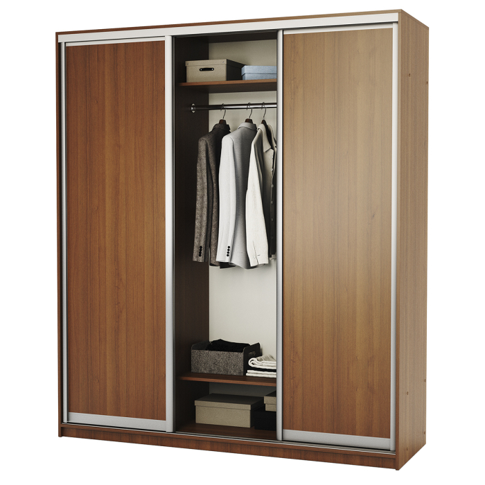 Шкафы-купе, Шкаф-купе 3-х дв. Премиум со штангой 220х60х220