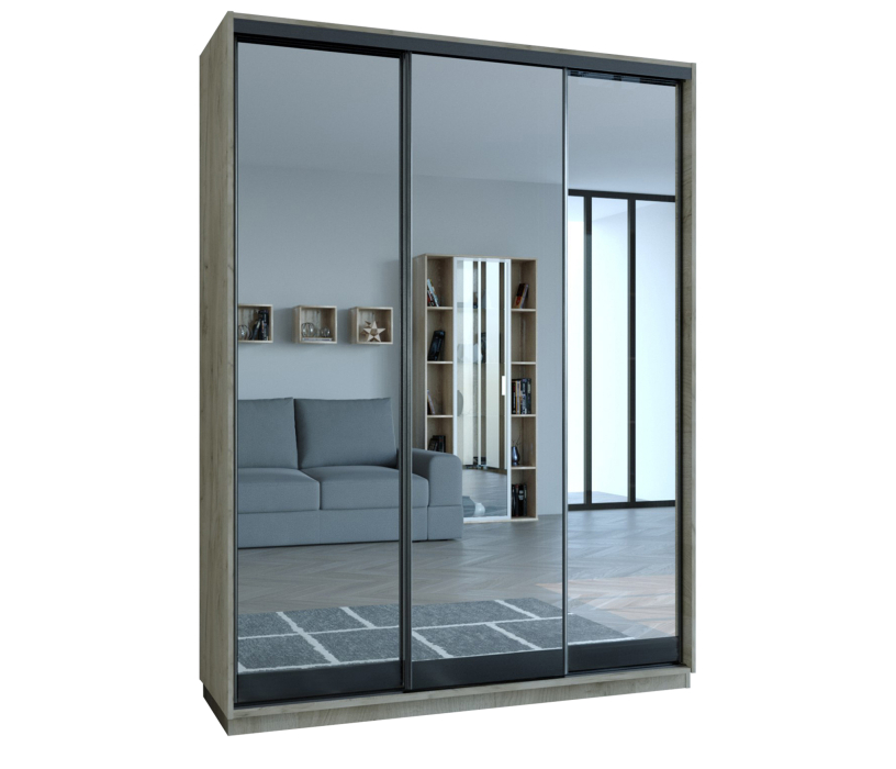 Прямые, Бристоль Шкаф-купе 3-х дверный