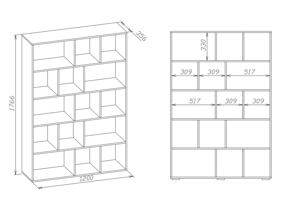 Стеллажи, Стеллаж СТ-15