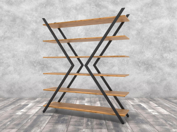 Стеллаж Айсберг Лофт ИКС черный