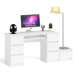 Компьютерный двухтумбовый стол Мори с дополнительной тумбой