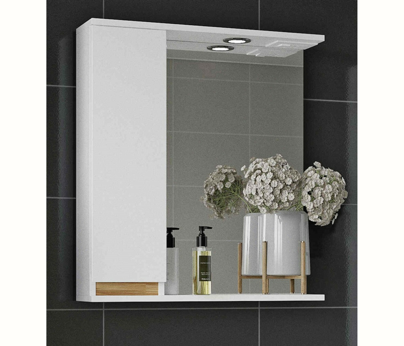 Зеркала, Зеркало-шкаф Francesca Avanti  Венеция Bianco 60 белый левый