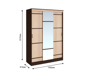 Сакура Шкаф-купе 1,5