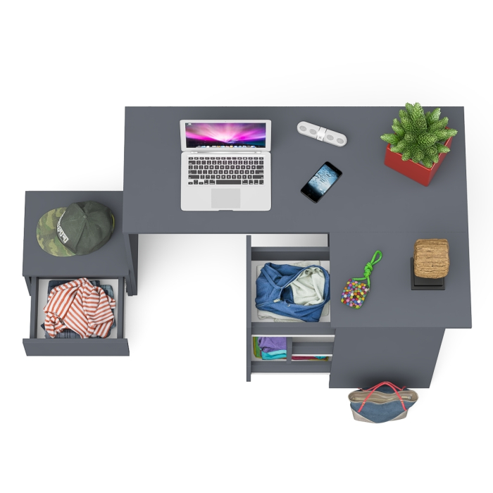 Угловые, Угловой компьютерный стол Мори МС-16 правый с тумбой ТМП400