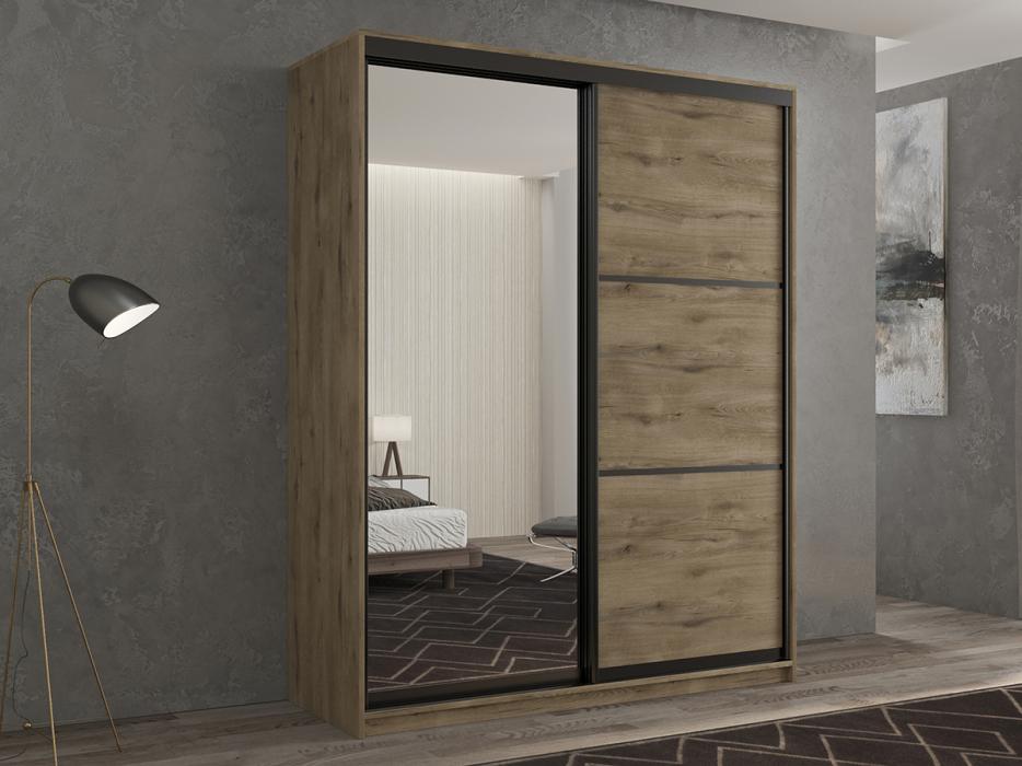 Шкафы-купе 2-х дверные, Шкаф-купе 2х дверный Кааппи 2 160х60