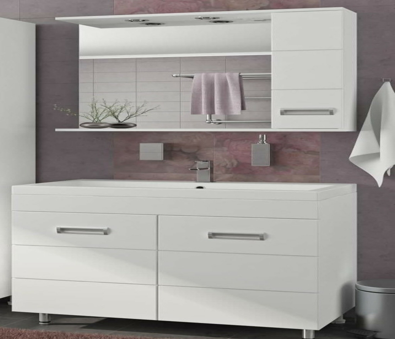 Тумбы с раковиной для ванны, Тумба с раковиной Francesca Avanti  Кубо 80