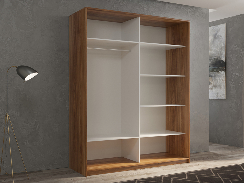 Шкафы-купе 2-х дверные, Шкаф-купе 2х дверный Кааппи 2 120х60