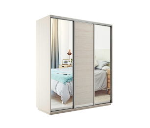 Шкаф-купе Экспресс Медиум (2 зеркала) трио 2400 x 1800 x 600