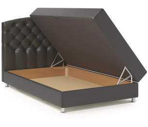 Кровать тахта Премиум 90 с подъемным механизмом, шенилл / экокожа