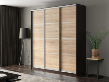 Шкаф-купе Айсберг 220 ВЕНГЕ (сонома/глухой)