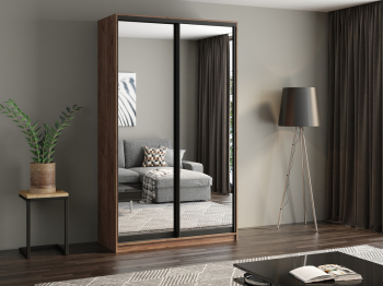 Шкаф купе 2-х дверный АЙСБЕРГ ЛОФТ 120/зеркало