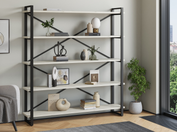 Стеллаж Айсберг Лофт 160х182-2 черный