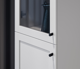 Пенал Твин СБ-3372 Белый со стеклом