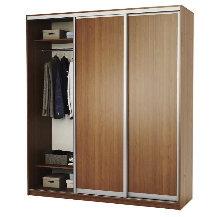 Шкафы-купе, Шкаф-купе 3-х дв. Премиум с полками и со штангами 190х60х220