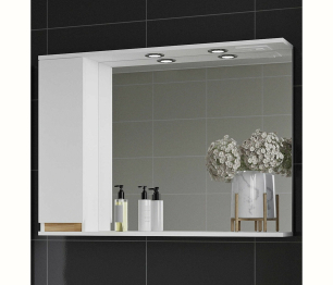 Зеркало-шкаф Francesca Avanti  Венеция Bianco 100 белый левый