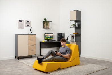 Полка Марвэл 16.487, темно-серый, плэйн