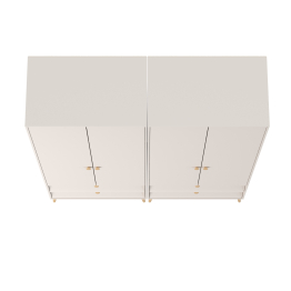 Два шкафа-комода 2-х дверных с двумя ящиками Афина