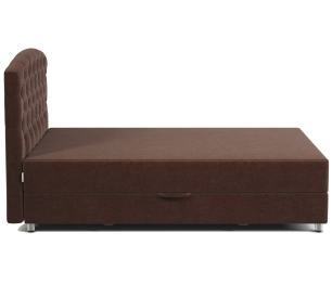 Кровать тахта односпальная с подъемным механизмом и матрасом Премиум 90, велюр