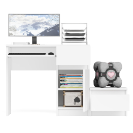 Компьютерный стол МС-1 правый с тумбой Мори