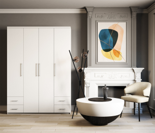 Шкаф четырехдверный Мелодия МКЯ2-43 200х60