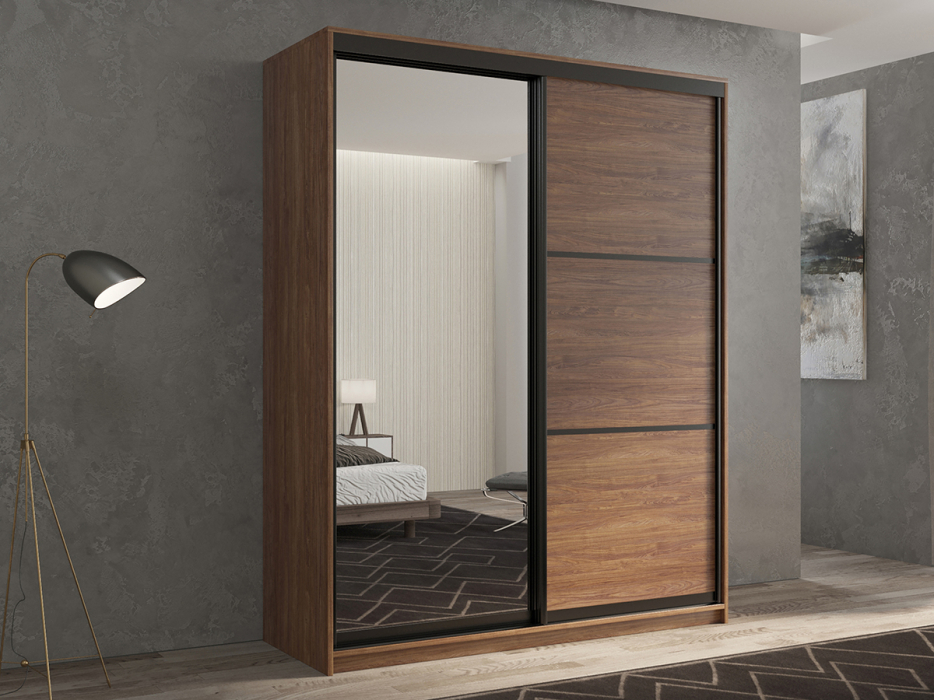 Шкафы-купе 2-х дверные, Шкаф-купе 2х дверный Кааппи 2 160х60