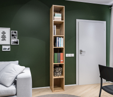 Стеллажи, Стеллаж Мальта СБ-3259 Дуб Гамильтон