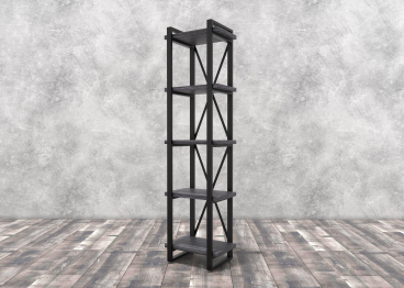 Стеллаж Айсберг Лофт 40х182-2 черный