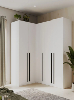 Угловые шкафы, Угловой шкаф для одежды распашной с ящиками София 2200х1700х1300мм