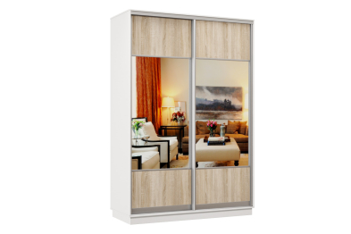 Шкаф-купе Премьер Лайт 01 Мини (05;05) двухдверный