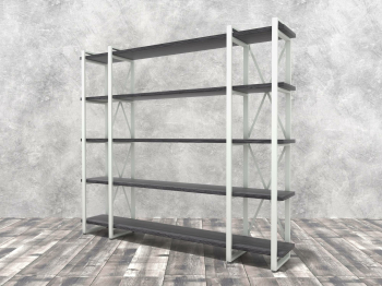 Стеллаж Айсберг Лофт 200х182-4 v3 белый