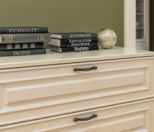 Комод Гранд / Ливерпуль СБ-3525 Дуб Приморский Белый/МДФ Классика Светлый