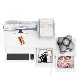 Компьютерный стол МС-1 правый с тумбой Мори