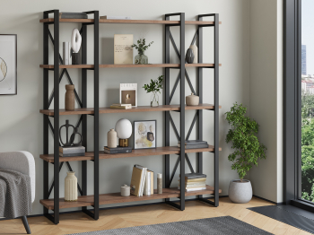 Стеллаж Айсберг Лофт 160х182-4 v3 черный