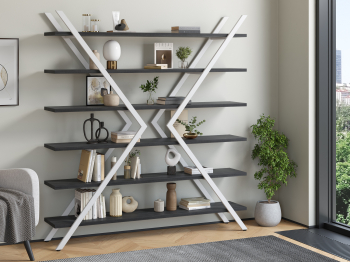 Стеллаж Айсберг Лофт ИКС белый