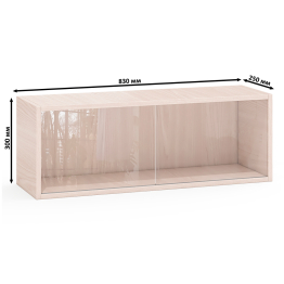 Три книжные полки КН1 со стеклянными сдвижными дверками