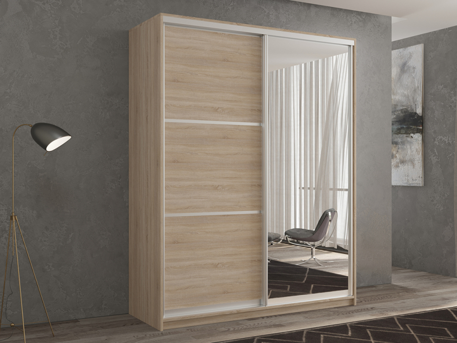 Шкафы-купе 2-х дверные, Шкаф-купе 2х дверный Кааппи 2 120х60