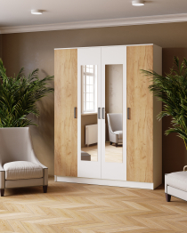 Шкаф комбинированный Ларс 1600 (с зеркалом)